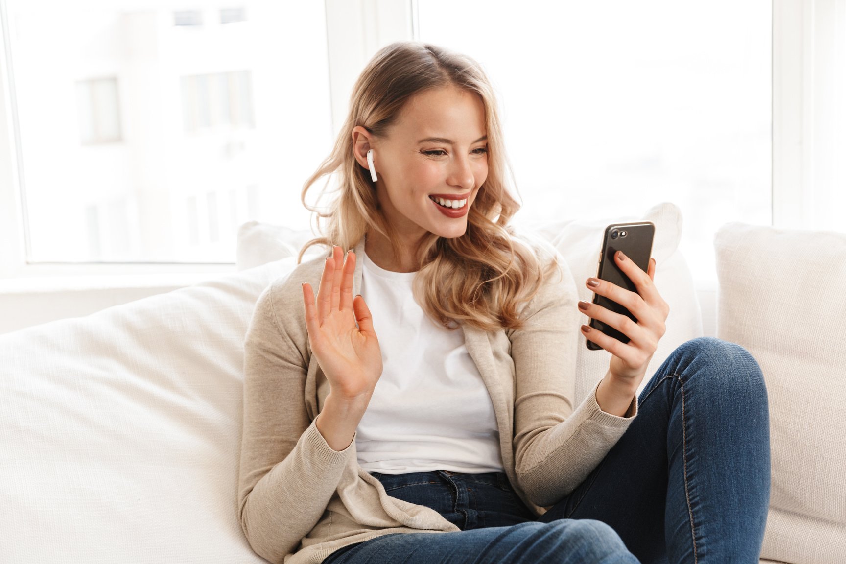 Woman on a Video Call 